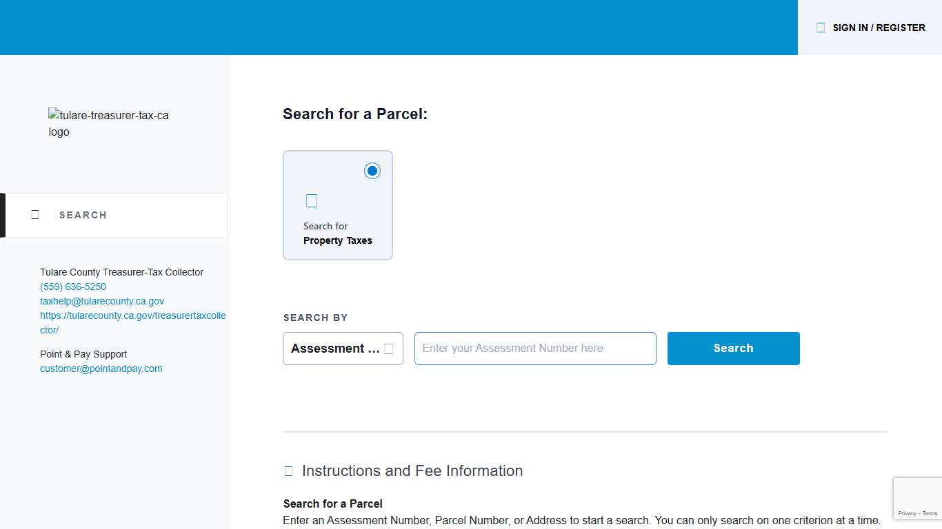 Tulare County Treasurer-Tax Collector Payments