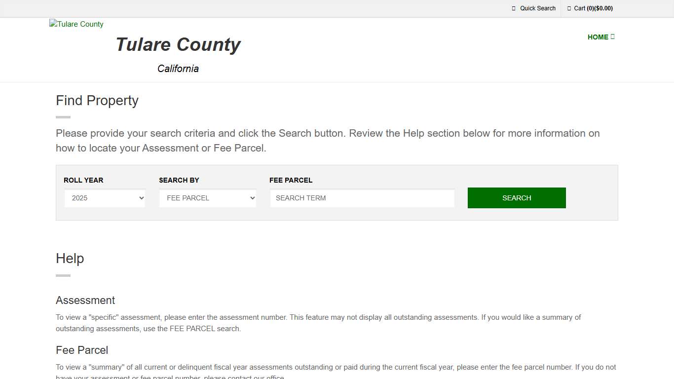 Search Page Tulare County MBC